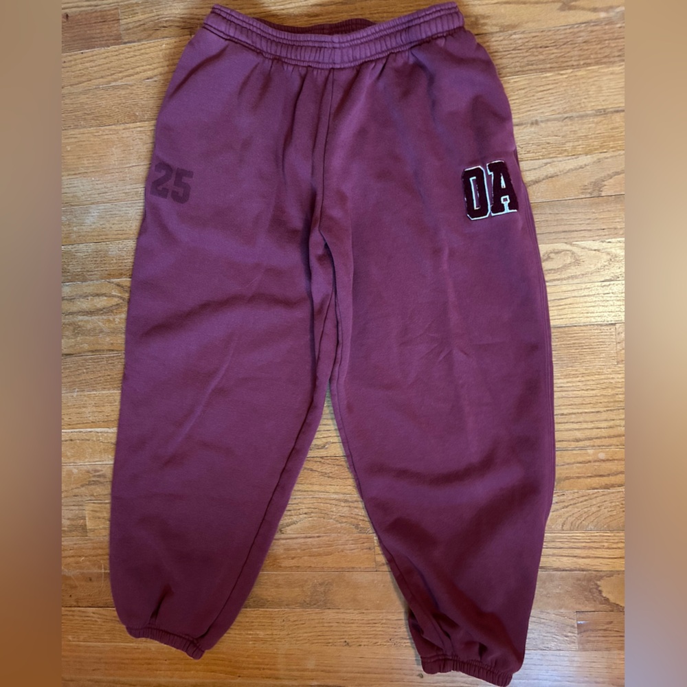 Oner Foundations Oversized Joggers- Burnt Maroon Medium Regular